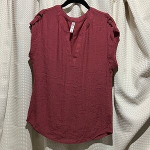 PerSeption Concept Women's Burgundy Top